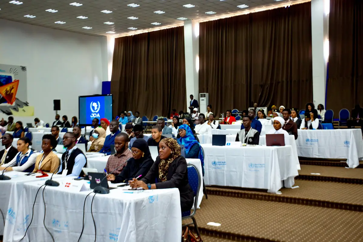 Séance de conférence des Jeunes Diplomates Africains